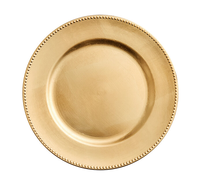 Gold Plastic Charger Plate