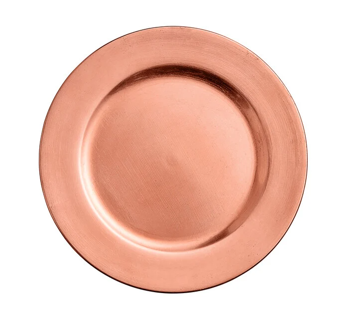 Copper Plastic Charger Plate