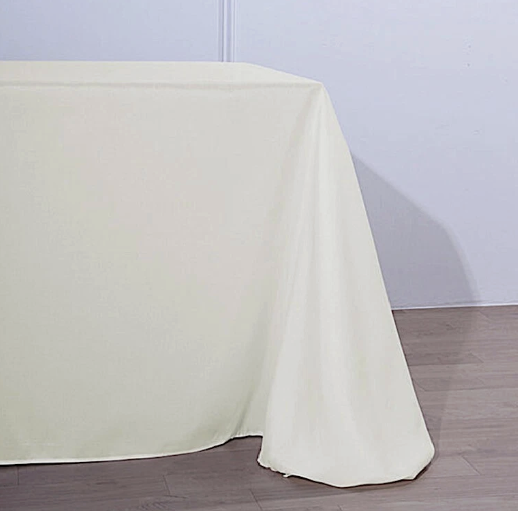 90x132 Ivory Linen
