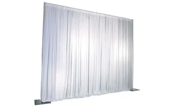 10ft Tall White Pipe and Drape